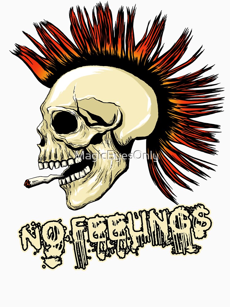 No Feelings - Punk Rock Skull by MagicEyesOnly