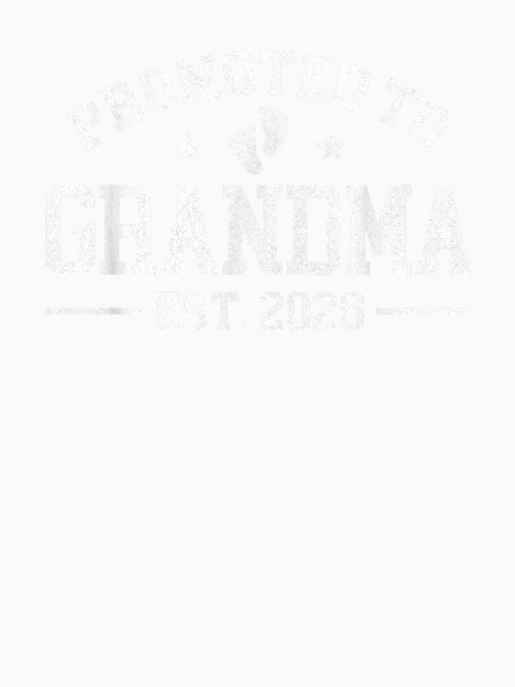 Promoted to Grandma est. 2026 Grandparents Baby Announcement by Boutkimaewab