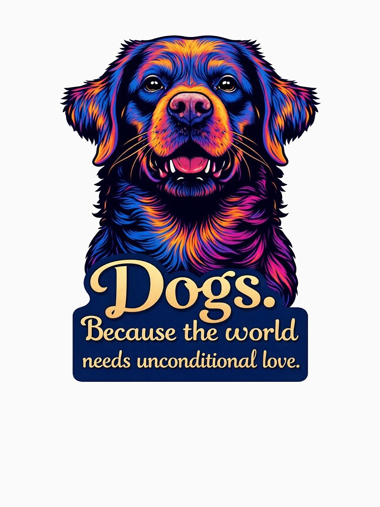 Dogs - Because The World Needs Unconditional Love by TheInkyLine