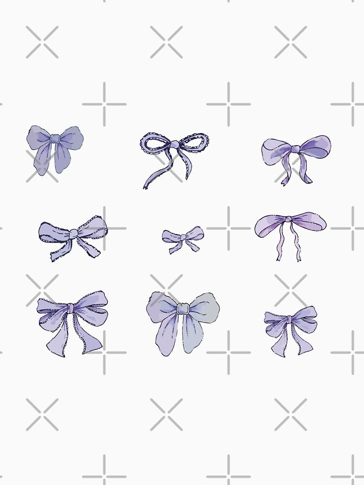 Cute Blue Bows by silveruniverse