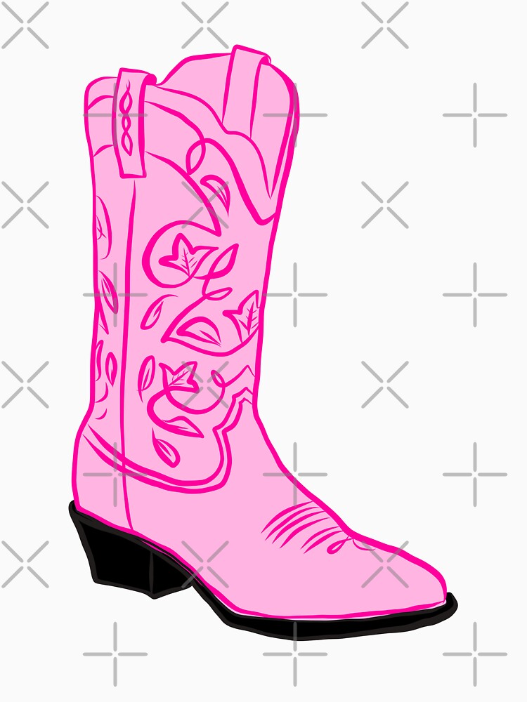 Pink preppy cowboy boot cowgirl by SUUSCK ★