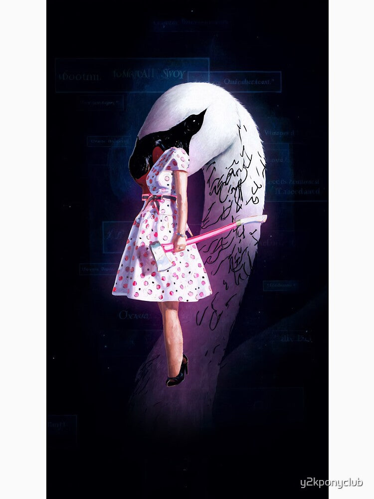 Surreal Cult Girl Glowing Moon - Bunny Tribute by y2kponyclub