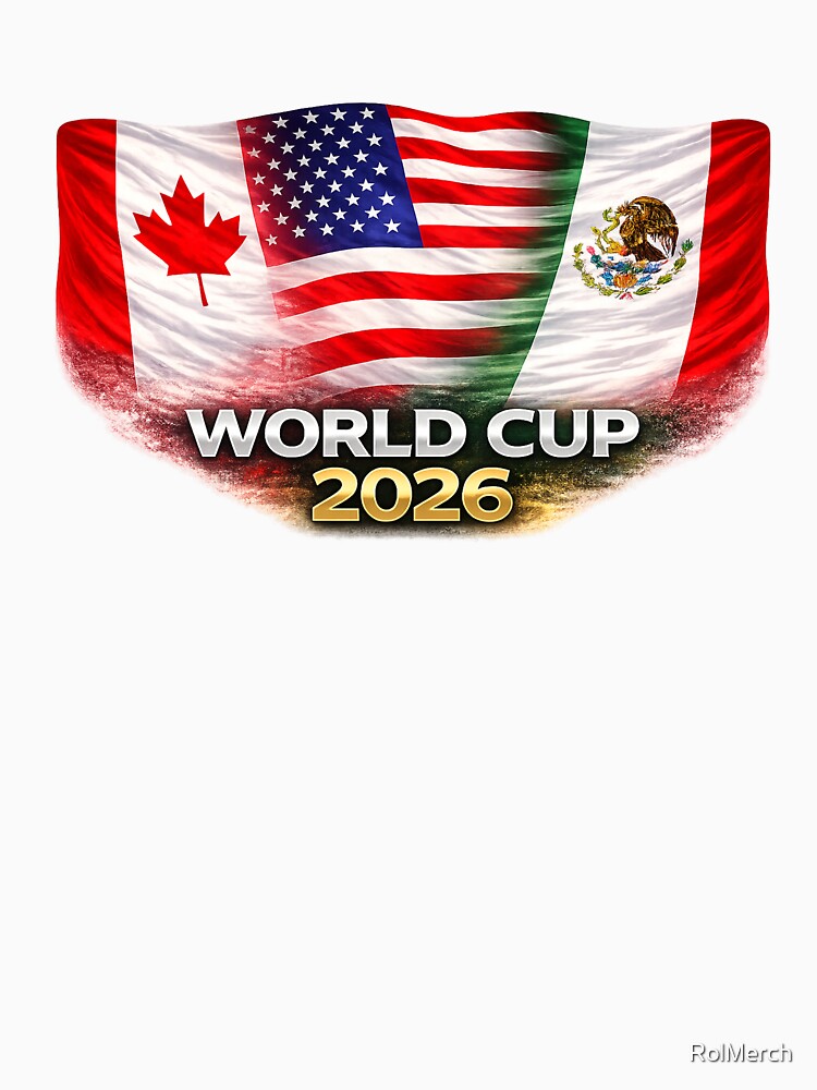 World Cup 2026 North America Flags Design – USA Canada Mexico Soccer Fan Graphic by RolMerch