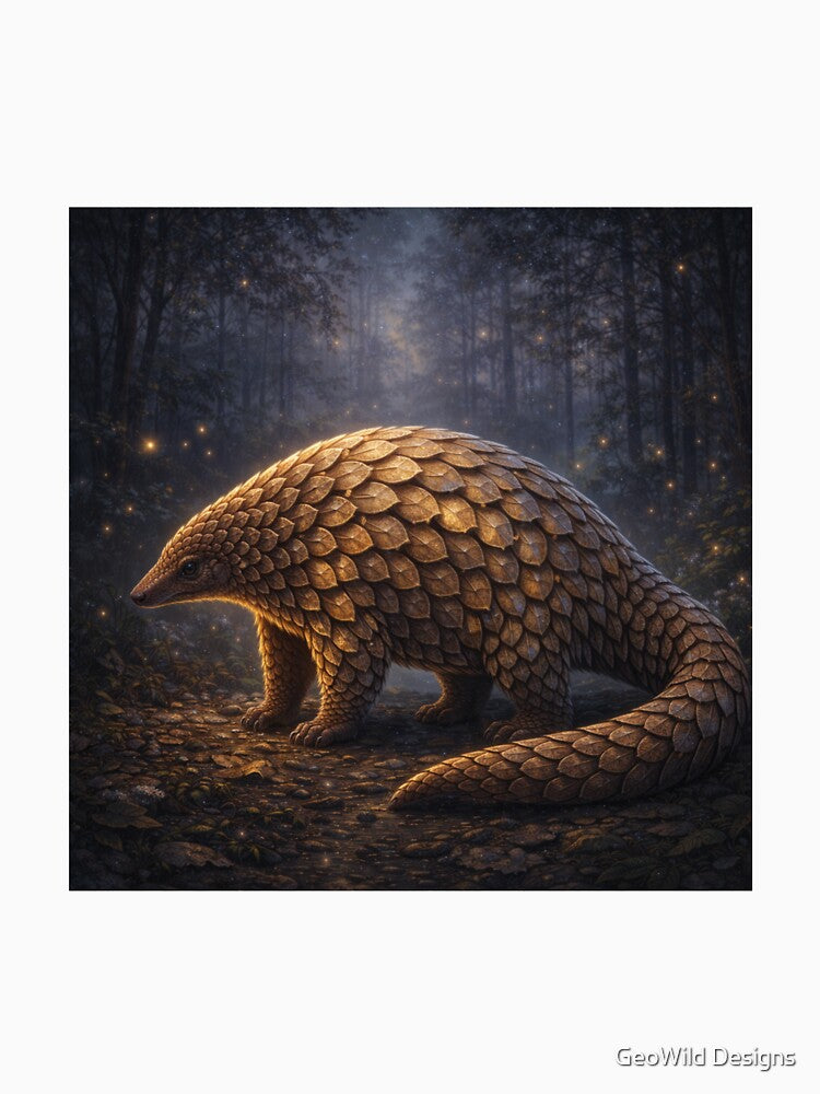 Pangolin Guardian of the Twilight Forest by GeoWild Designs