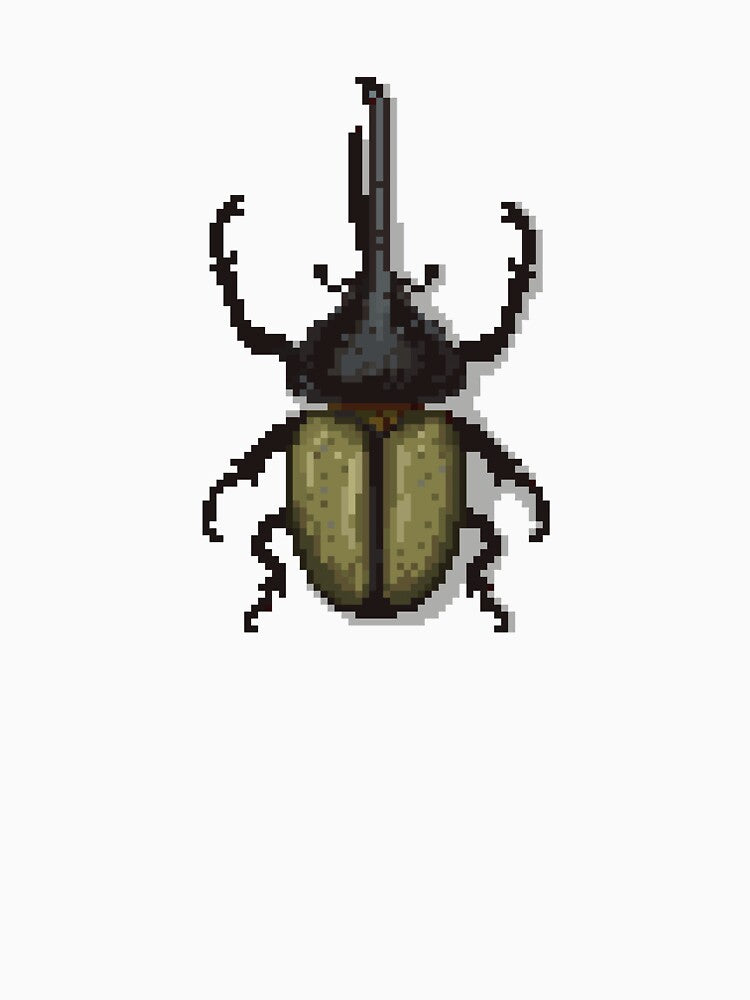 Pixel art beetle nº 43 by Kanistamps