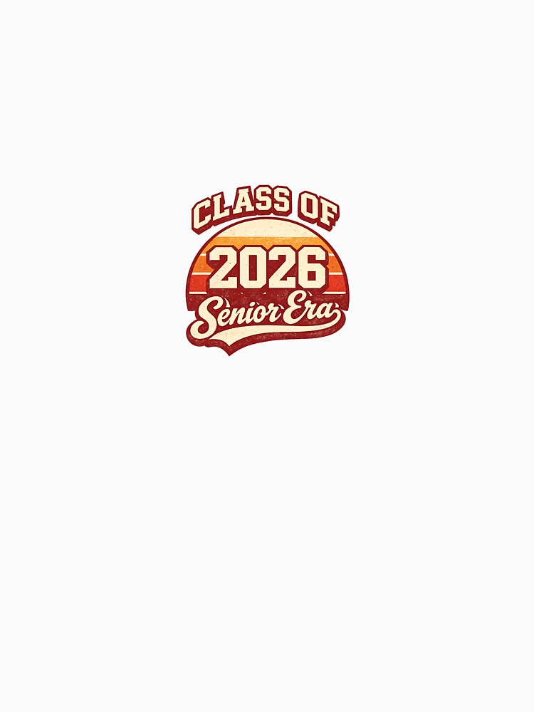 Title - Senior Era Retro Varsity Graduation Shirt | Class of 2026 Vintage High School Gift Tee by DoodleHaus360