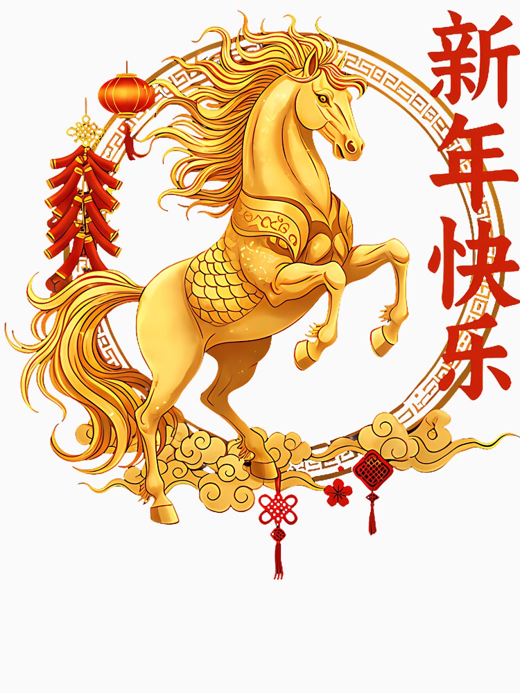 Chinese New Year 2026 Lunar Zodiac Horse Celebration by KristinCleo