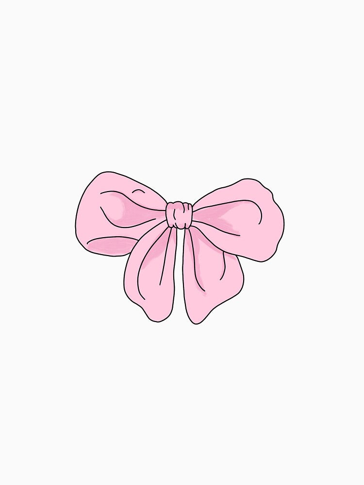 Pink Coquette Bow cute girly by Brianna McGill