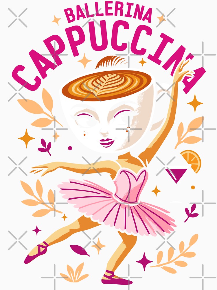 Ballerina Cappuccina Italian Brainrot Memes Dark by Sitchko