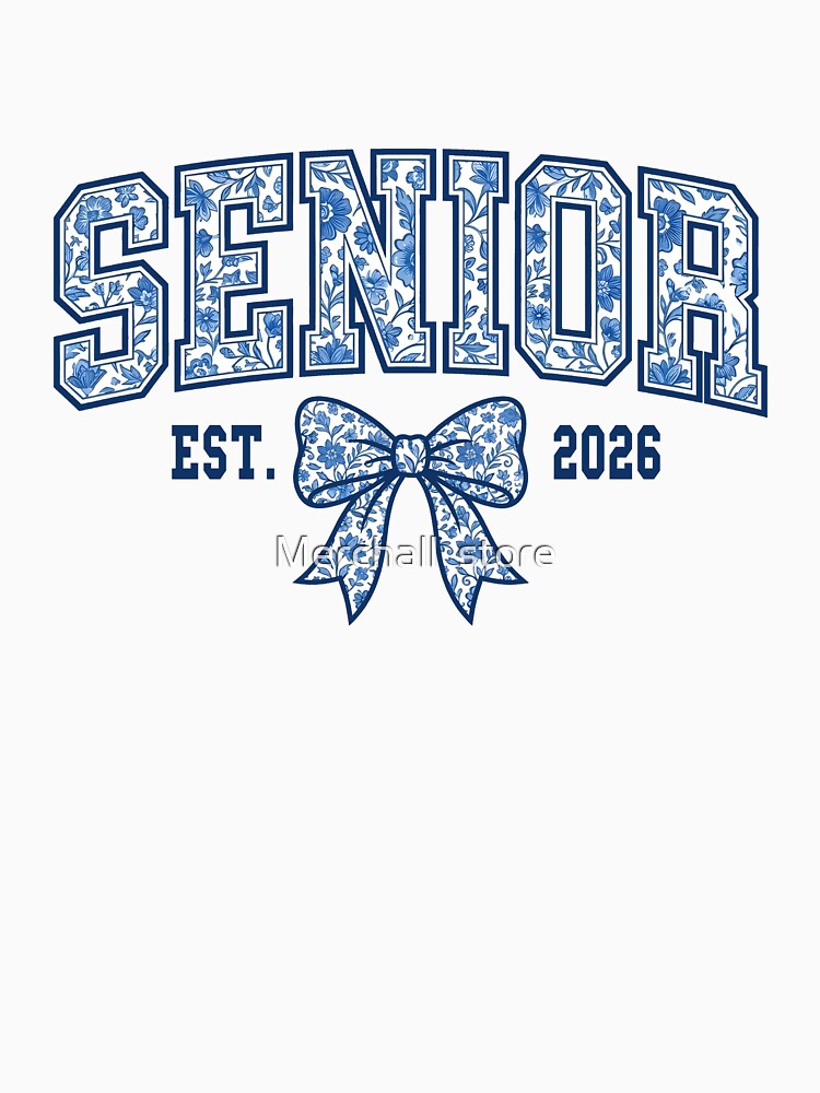 Coquette Senior 2026 Pink Bow , Senior 2026 , Class of 2026, Graduation Shirt, Senior 2026 Sublimation by Merchall  store