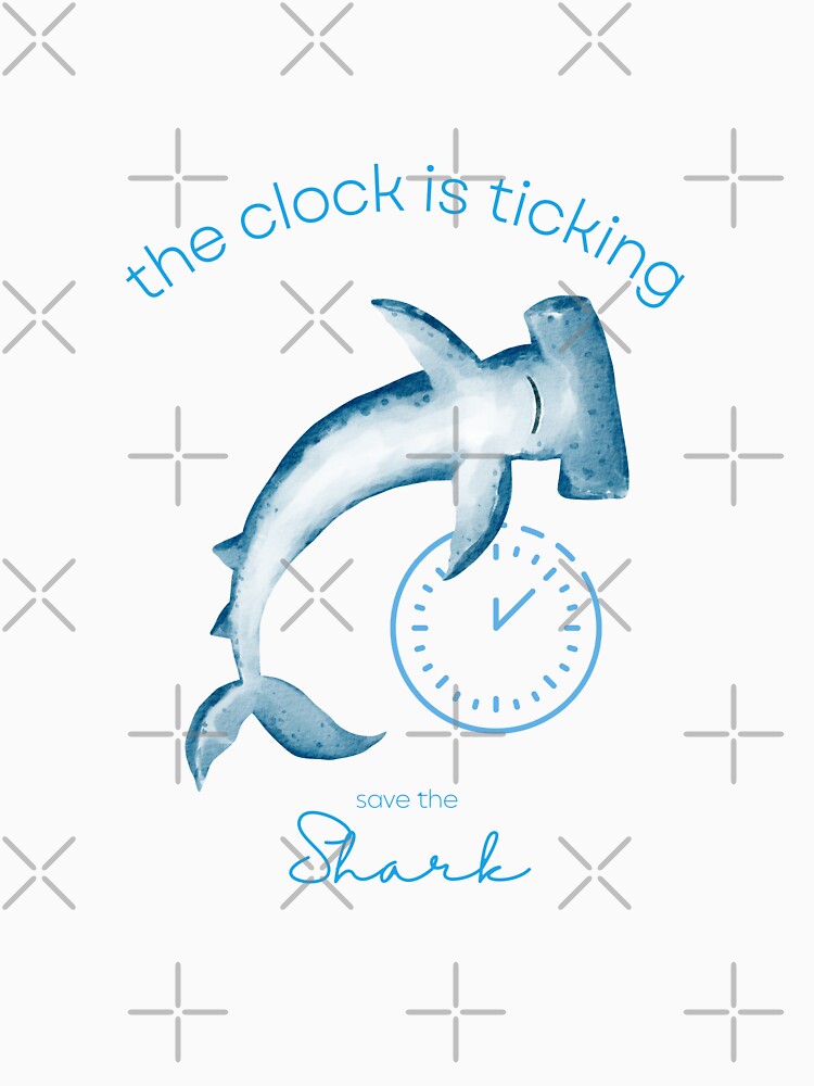 Protect The Shark Save the Shark The Clock is Ticking Bath Mat by MagicWolfStar