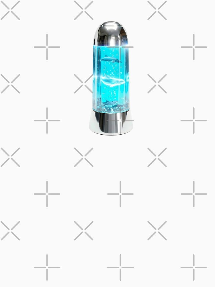 Frutiger Aero Liquid Motion Dolphin Lamp Nostalgia by NostalgiaOS