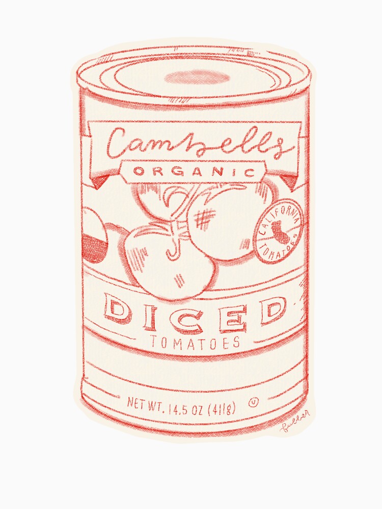 Tomato Can Sticker by efuller61033