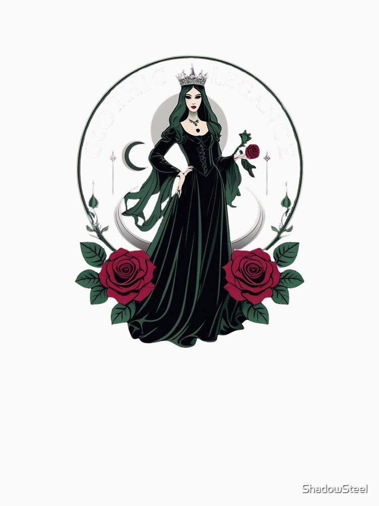 Gothic Portrait of a Mysterious Lady by ShadowSteel