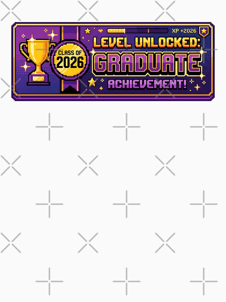 Level Unlocked Graduate 2026 Gaming Achievement Grad Gift by Osmose-Studio ⭐⭐⭐⭐⭐