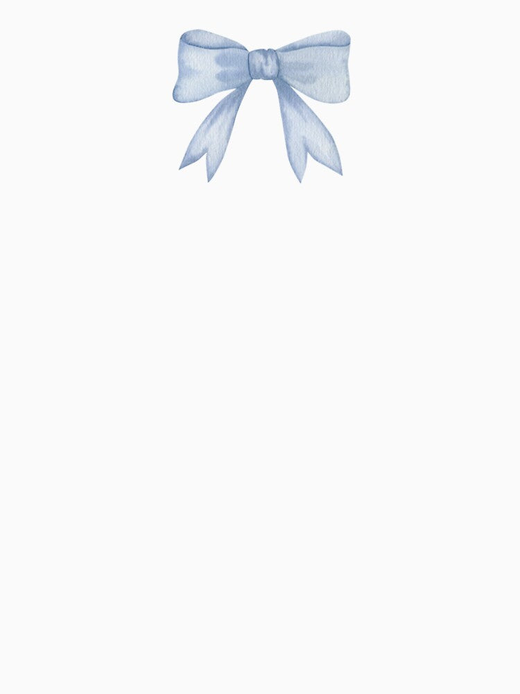 Blue Coquette Bow by Pinprint