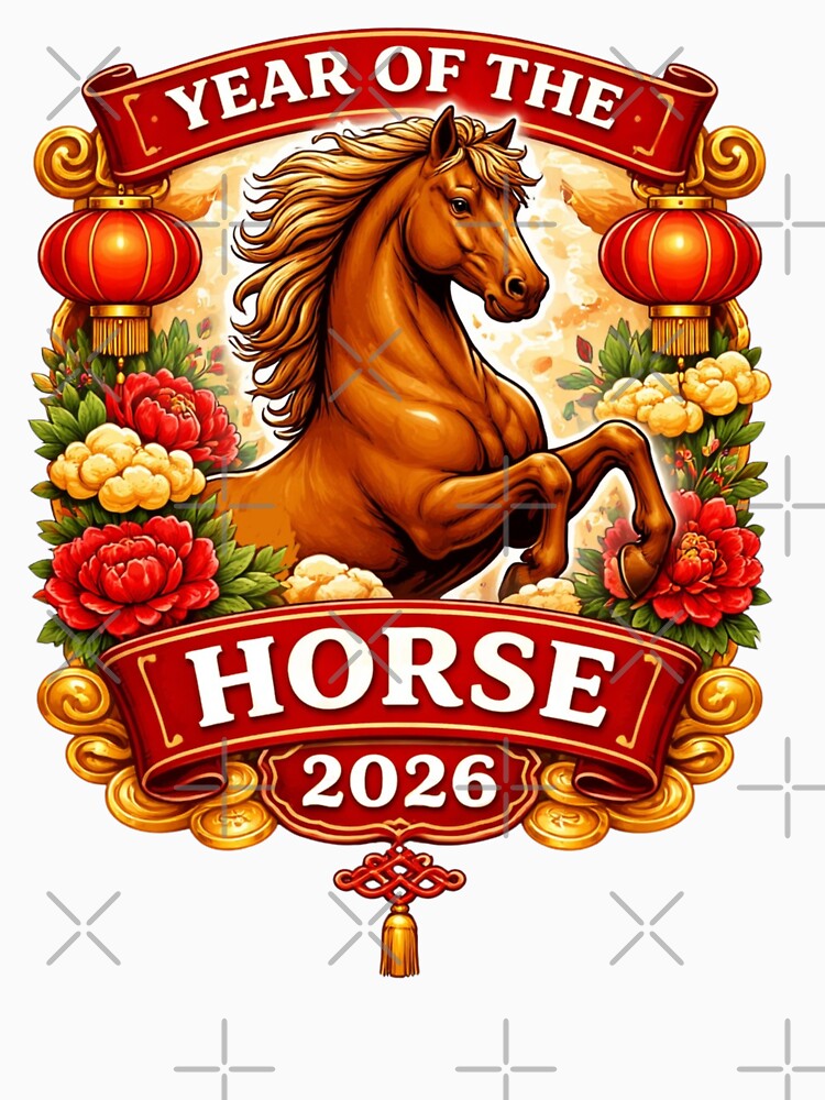 Year of the Horse 2026 Chinese Zodiac by Myra365Art