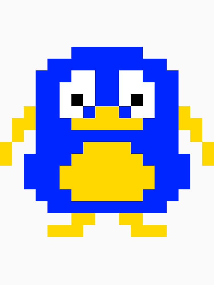 Pixellated Retro Penguin Sprite by RetroGameDev