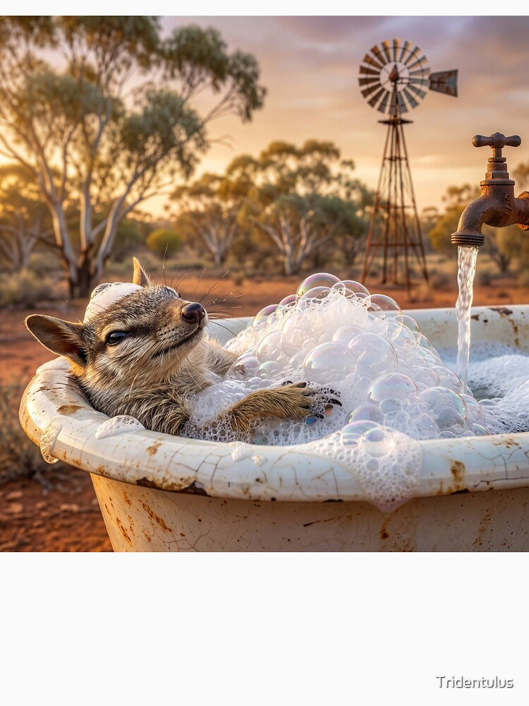 Adorable Numbat Has a Bath in the Outback by Tridentulus