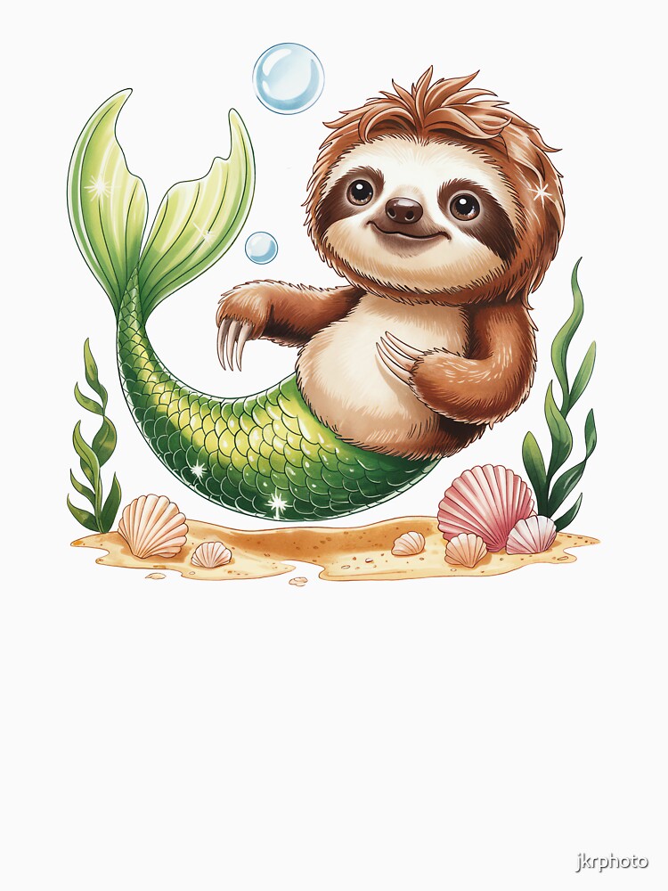 Sloth Mermaid by jkrphoto