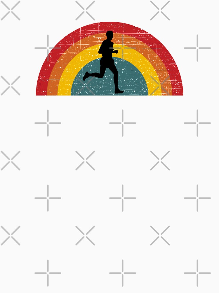 Trail Runner - Vintage Half Circle Sunset by HeatherPore