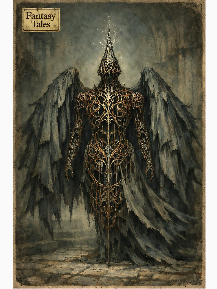 The Iron-Lace Cage - Dark Fantasy Hollow Angel by bapupa