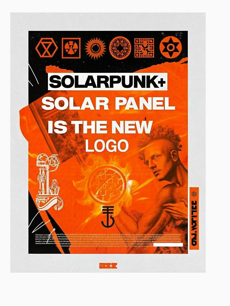 Solarpunk Poster Logo by Raw-Ink