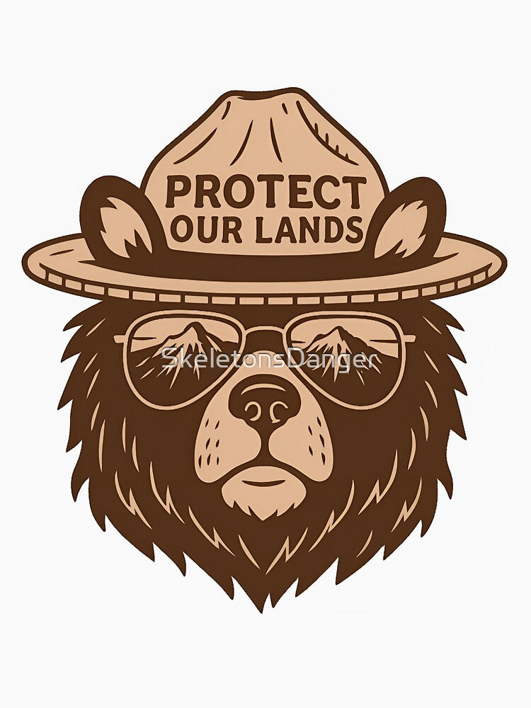 Protect our national parks - smokey the bear Resist save our public lands foxtrot delta tango by SkeletonsDanger