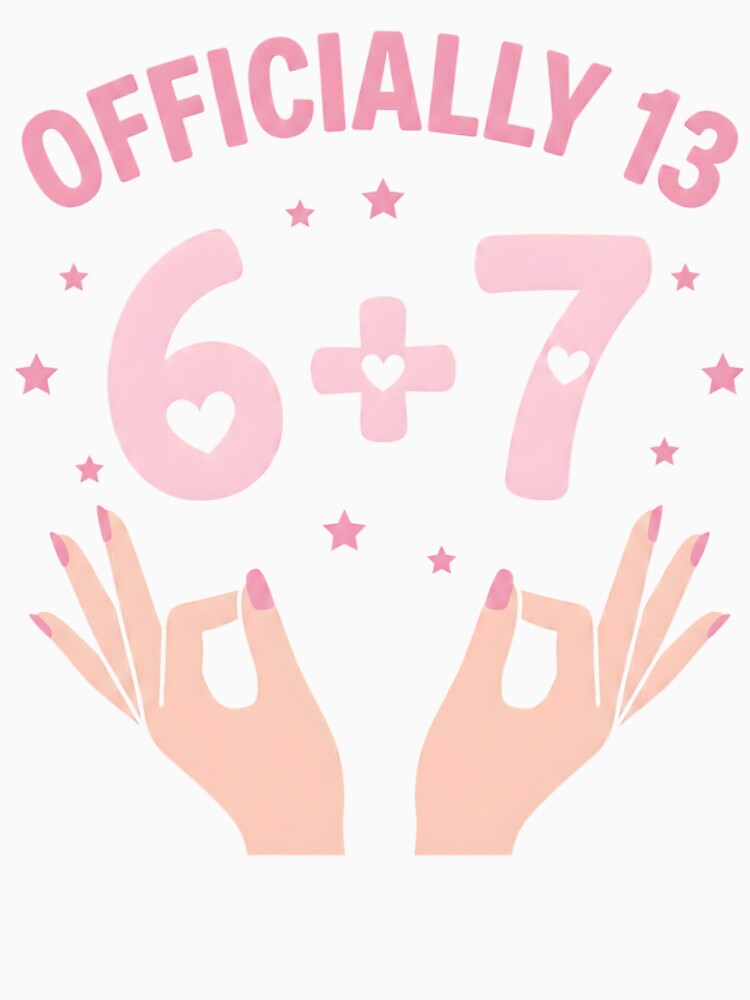 Funny Officially 13 Years Old Birthday Girl Math Party by NADIASHOP86