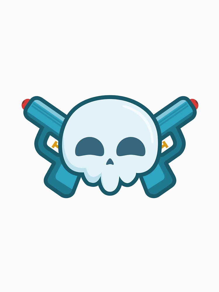 Skull with guns by inksycutsy
