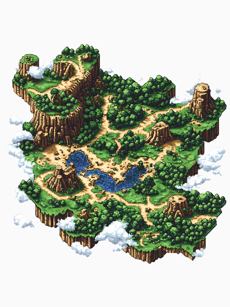 Pixel Art: Pixelated Map by bapupa