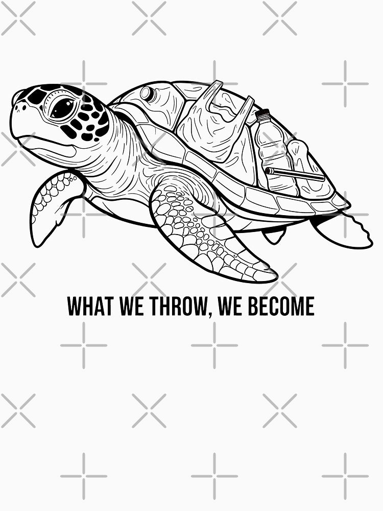 What We Throw We Become Plastic Pollution Art by zoughlal