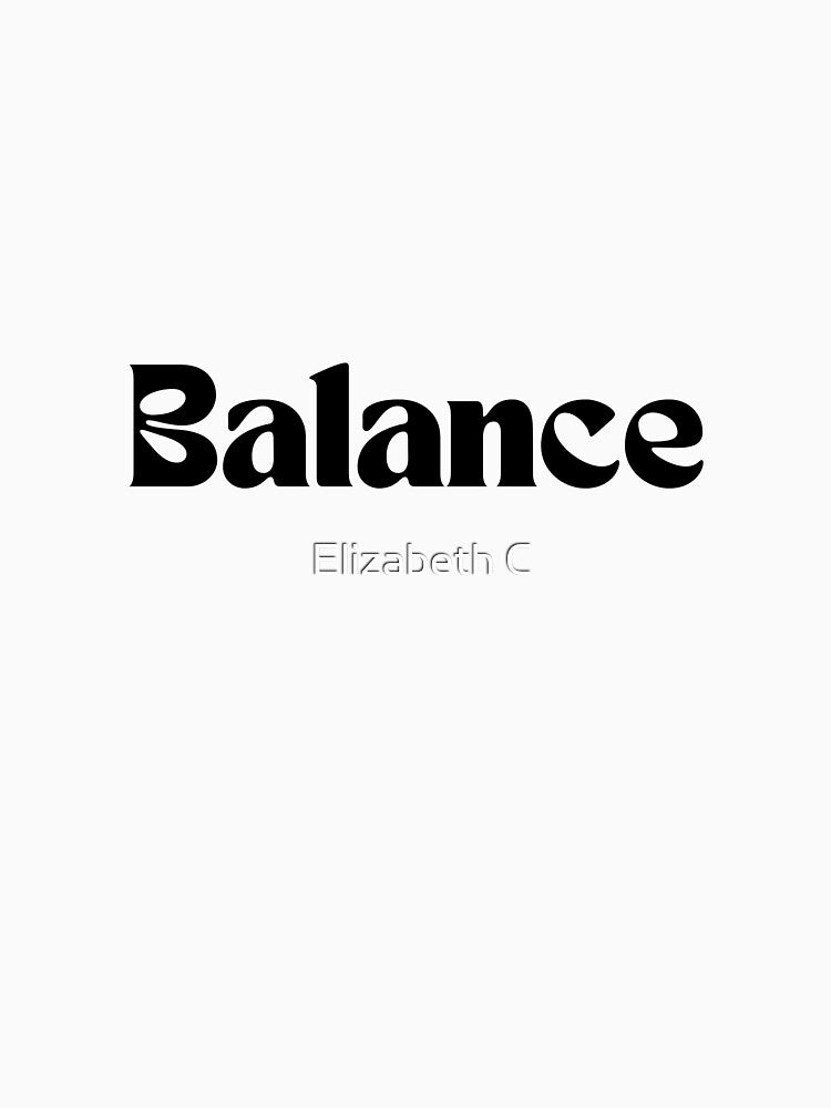 Daily Balance Statement Modern Typography 2026 by ElizabethCoelho