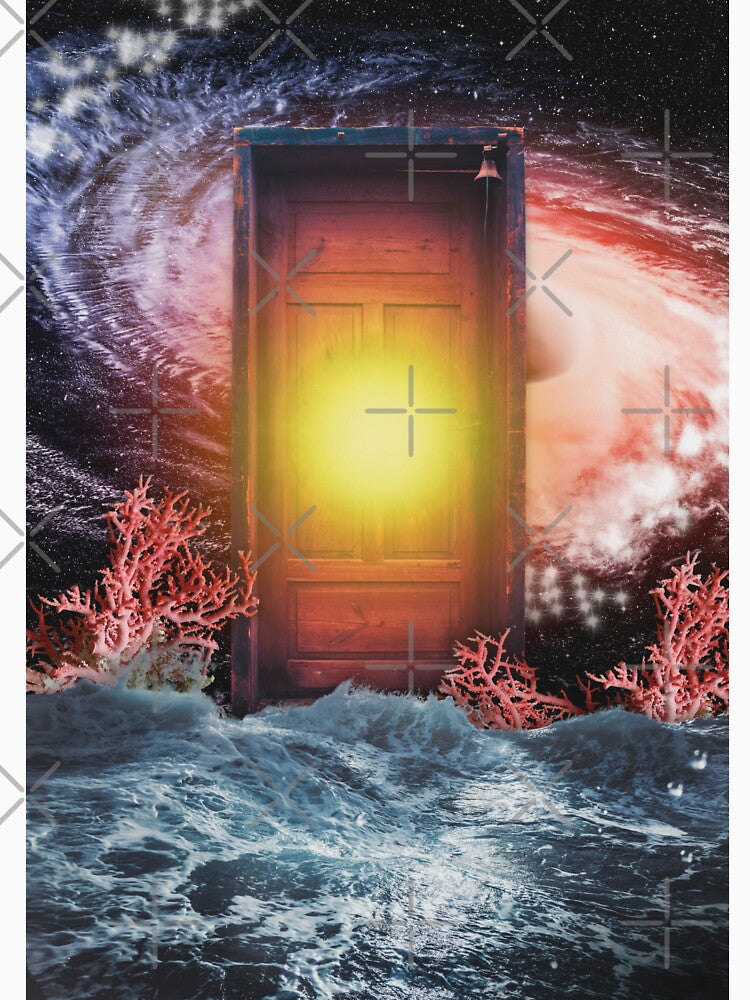 Cosmic Portal on the Ocean | Surreal Mystical Collage Art by GlauciaSouEu