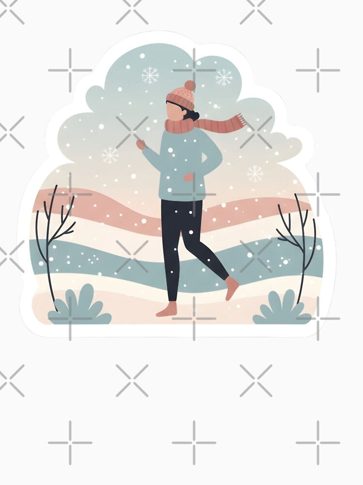 Hot Girl Walk Cozy Winter Aesthetic Self Care Jogging by StickyGuys