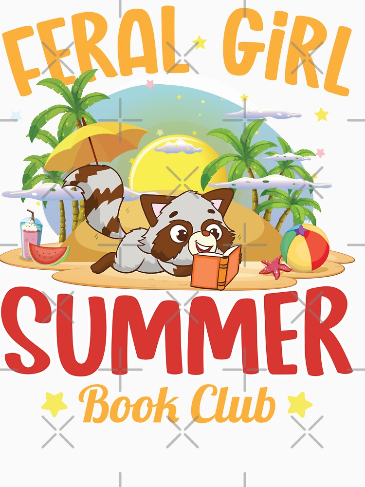 Feral Girl Summer Book Club Book Girl T-Shirt by kdllama