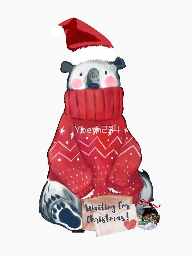 Cute polar bear waiting for Christmas by Ybeth234