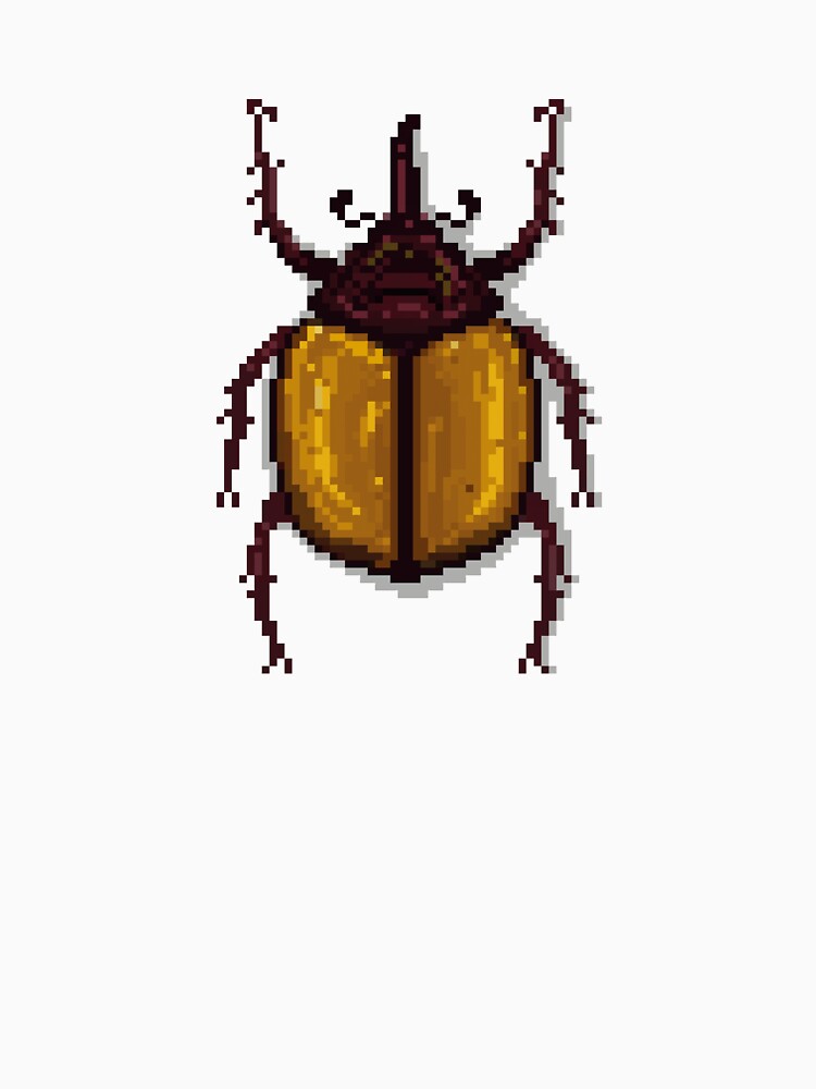 Pixel art beetle nº 55 by Kanistamps