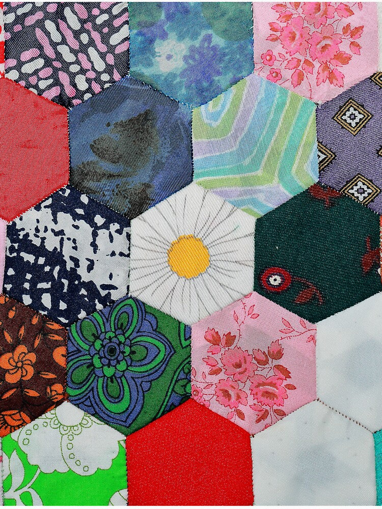 Fun Vibes Vintage Patchwork Quilt by AnimaliaStar