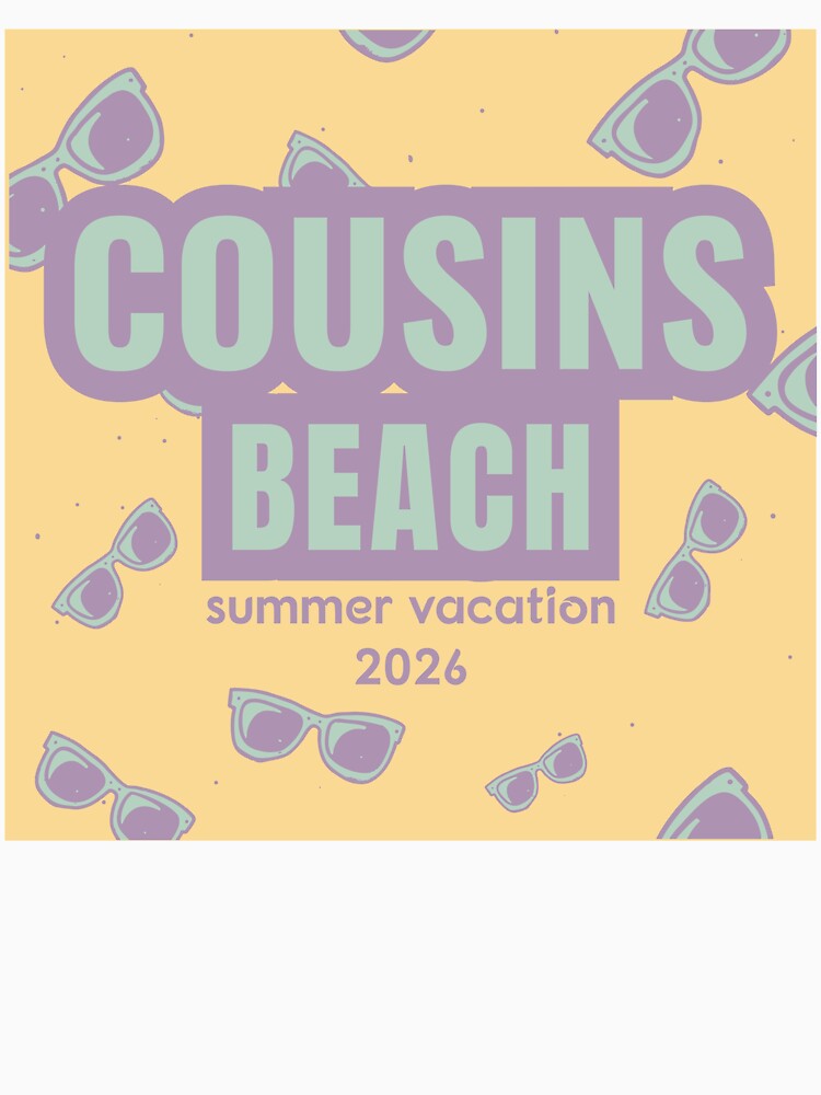 Cousins Beach Summer Vacation 2026 Retro Sunglasses Pattern by PixelWaveBD
