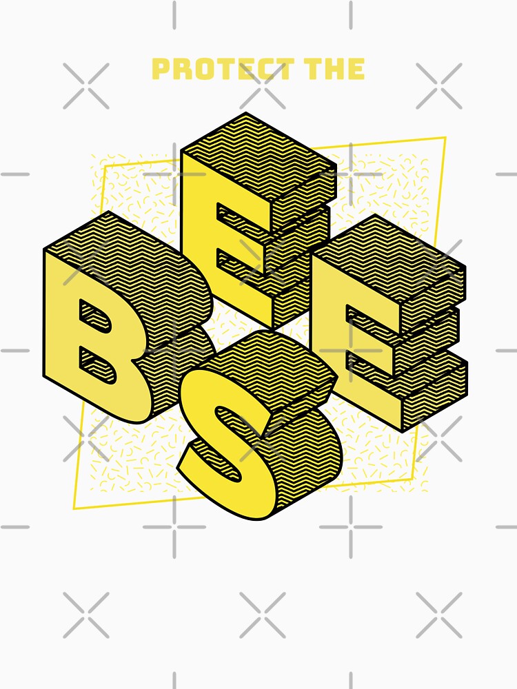Protect The BEES - Isometric Letters by joabaj