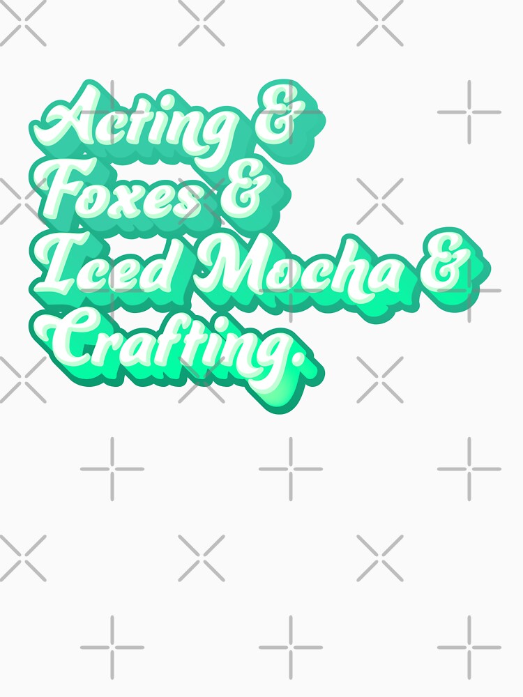 Acting & Foxes & Iced Mocha & Crafting by jazzydevil