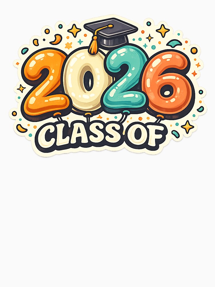Class of 2026 Confetti Graduation Numbers by PunchDrop