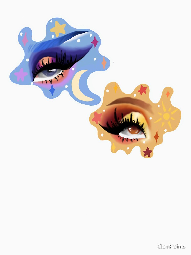 Sun and Moon Celestial Eyes Duo by ClamPaints
