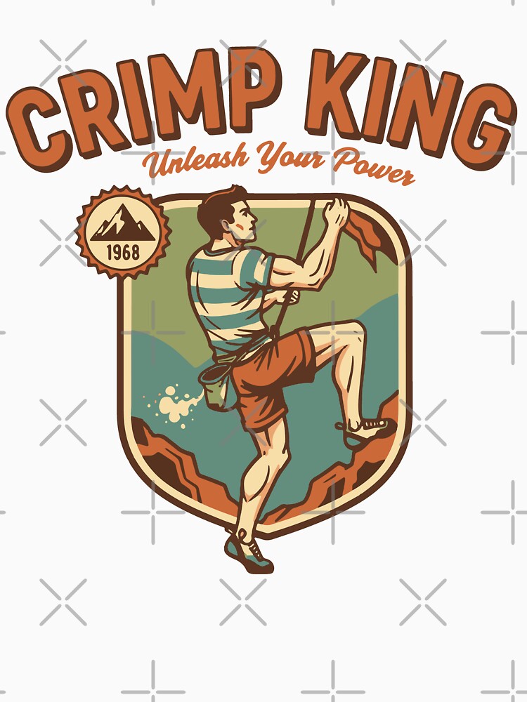 Crimp King Unleash Your Power Rock Climber by LuminOrb
