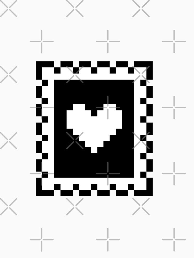 Retro Pixel Heart Stamp Sprite by Geckoco
