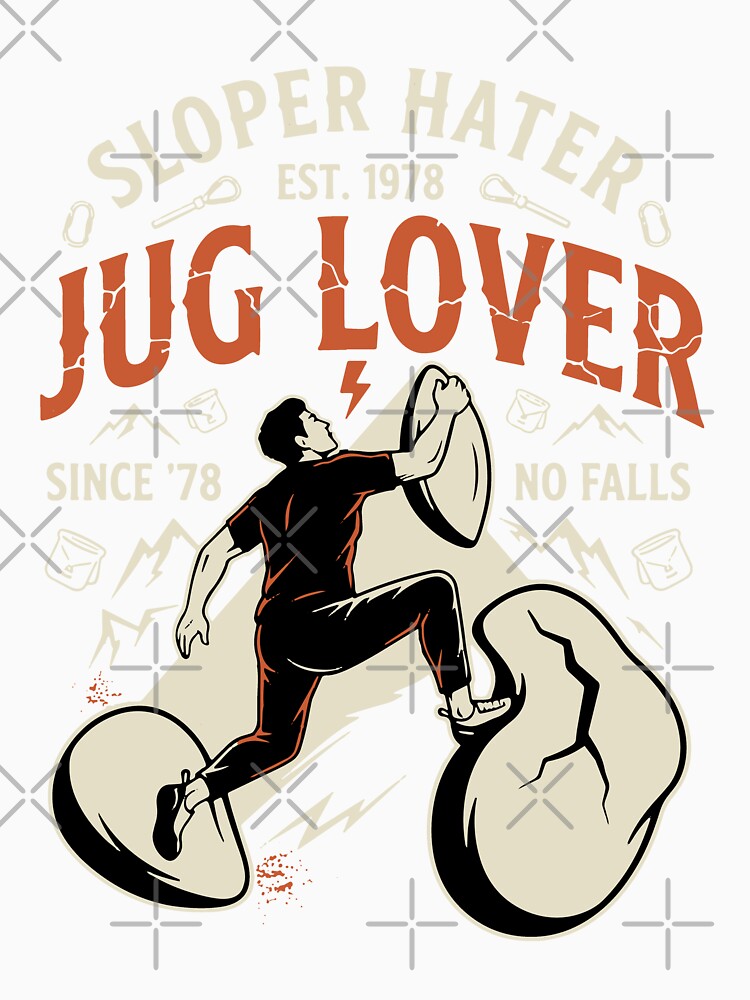 Sloper Hater Jug Lover No Falls Climbing by LuminOrb