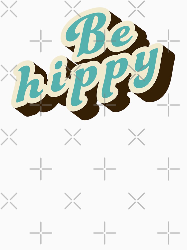 Be hippy Retro Sign by Urosek