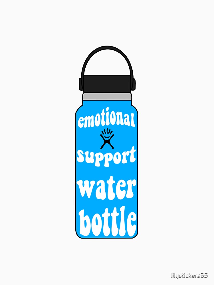 emotional support water bottle hyrdroflask by lilystickers65