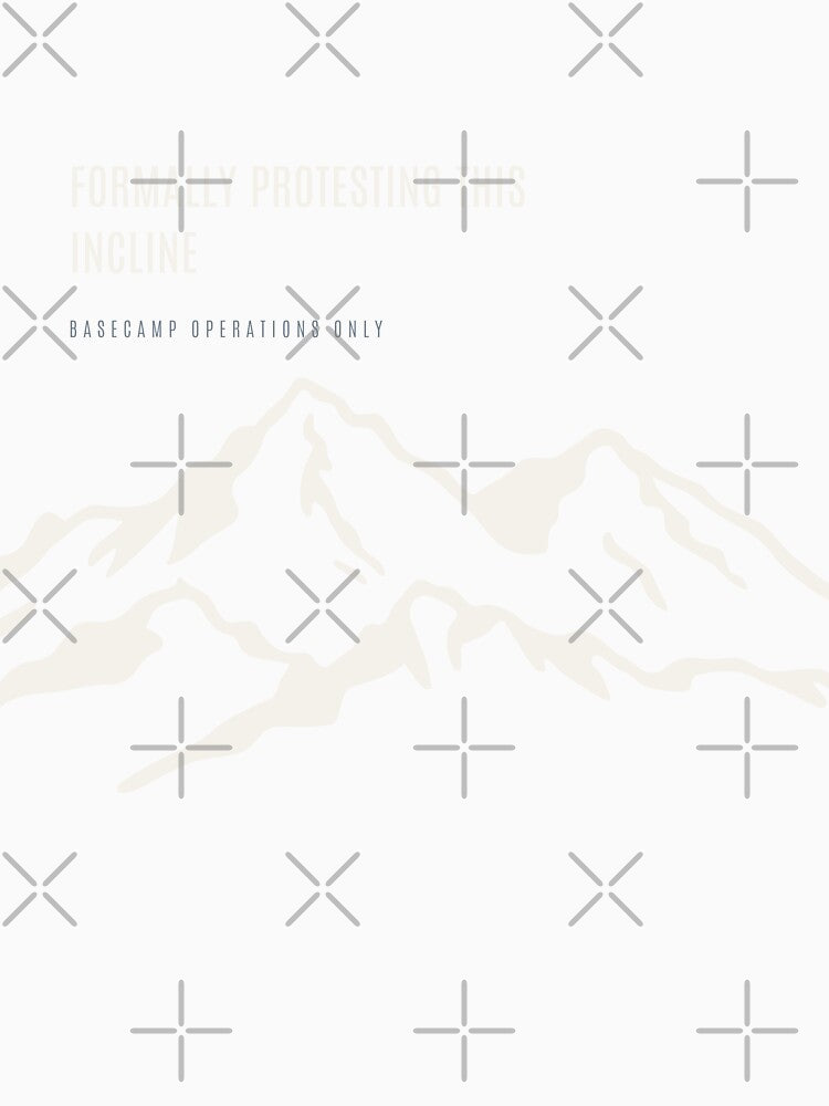 Formally Protesting This Incline Ironic Anti Elevation Minimal Mountain by SlothcoreVibes